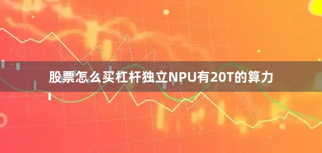 股票怎么买杠杆独立NPU有20T的算力