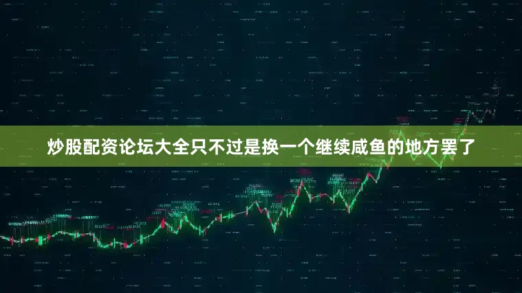 炒股配资论坛大全只不过是换一个继续咸鱼的地方罢了